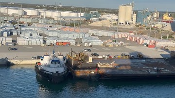 SpaceX - Autonomous Spaceport Drone Ship & Spent Falcon 9 - Port Canaveral, FL