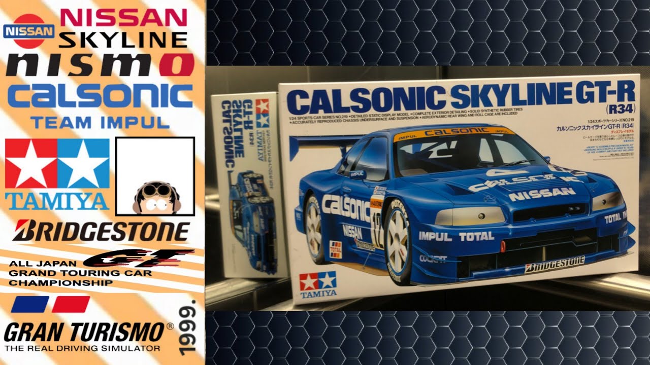 Nissan - Calsonic Skyline R34: GT-R “1999 #12. JGTC“ (Tamiya