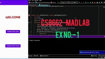 CS8662-Mobile Application Development Lab (R-2017) Ex No:- 1 தமிழில்