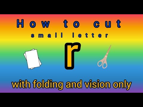 How to vut small letter “r” #shorttutorial #diyideas #diy #papercraft ...