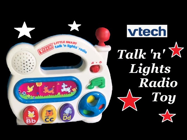 VTech Little Smart TALK N LIGHTS Radio - Great for Circuit Bending!!! 