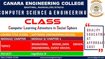 VTU SOFTWARE ENGINERING (18CS35) Behavioral modeling [System Modeling] (M3 L4)