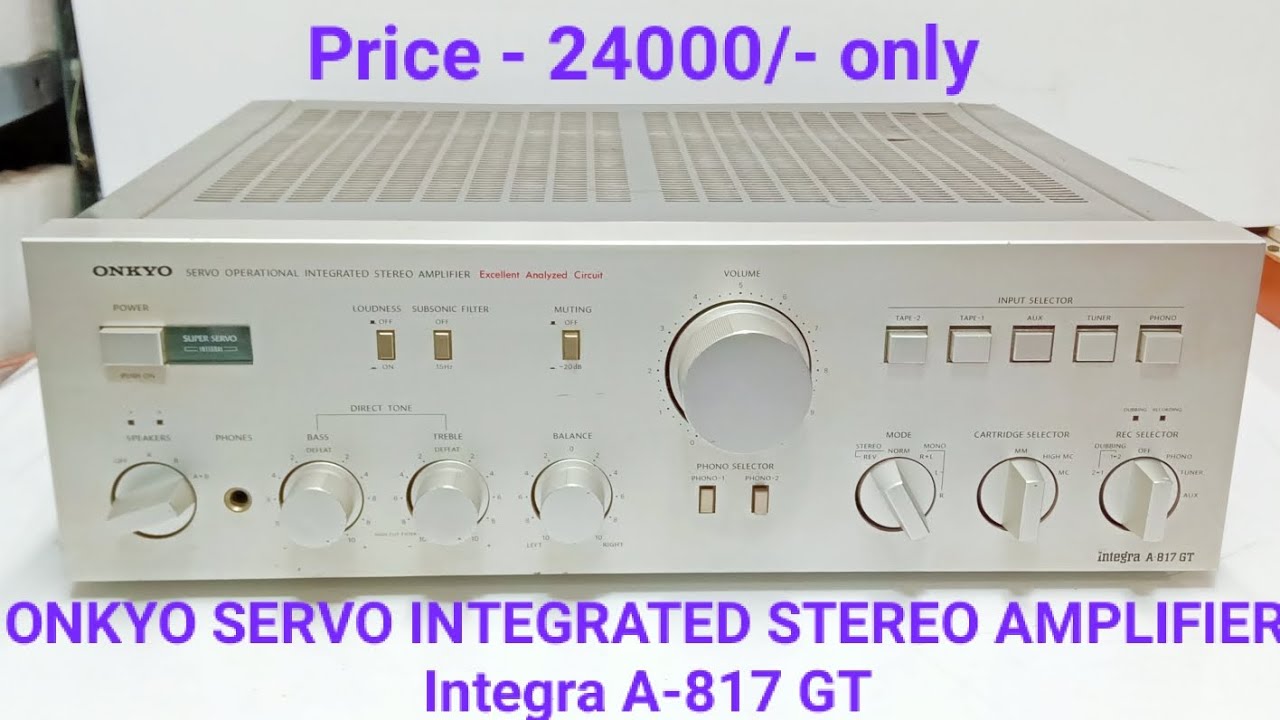ONKYO INTEGRATED STEREO AMPLIFIER NEET AND CLEAN CONDITION 👍 Price -  24000/- Contact No - 9871265010