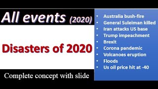 events of 2020 (disastrous) by world wide information