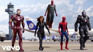 CJ - Whoopty (Robert Cristian Remix) Captain America Civil War (Airport Battle Scene) [4K] Resimi