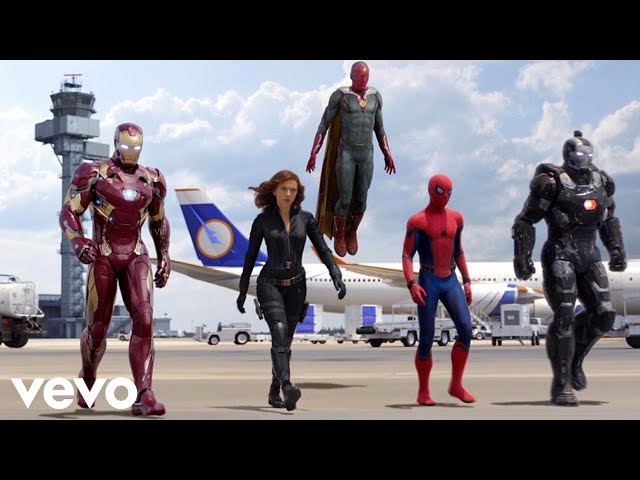 CJ - Whoopty (Robert Cristian Remix) Captain America Civil War (Airport Battle Scene) [4K] class=