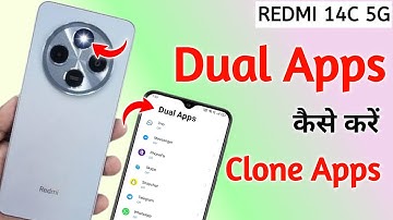 Redmi 14c 5g Dual App Setting/ How to Create Dual Apps in Redmi 14c 5g
