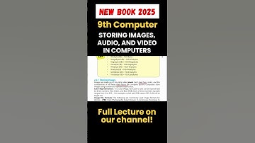 storing images Audios and videos files 9th class Computer