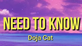 Doja Cat - Need To Know (Lyrics)