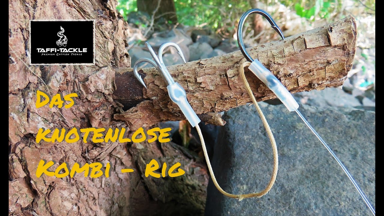 Knotenloses Kombi Rig , Welsmontage , Wallermontage , Taffi Tackle