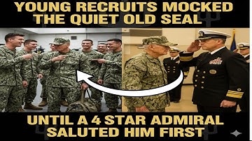 Young Recruits Mocked the Quiet Old SEAL — Until a 4-Star Admiral Saluted Him First