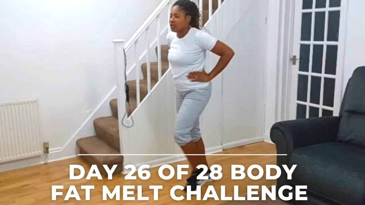 Easy Exercises To Melt Body Fat Challenge! Day 26 of 28 sarah'sfitmoms