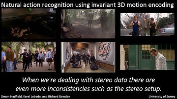 Natural action recognition using invariant 3D motion encoding