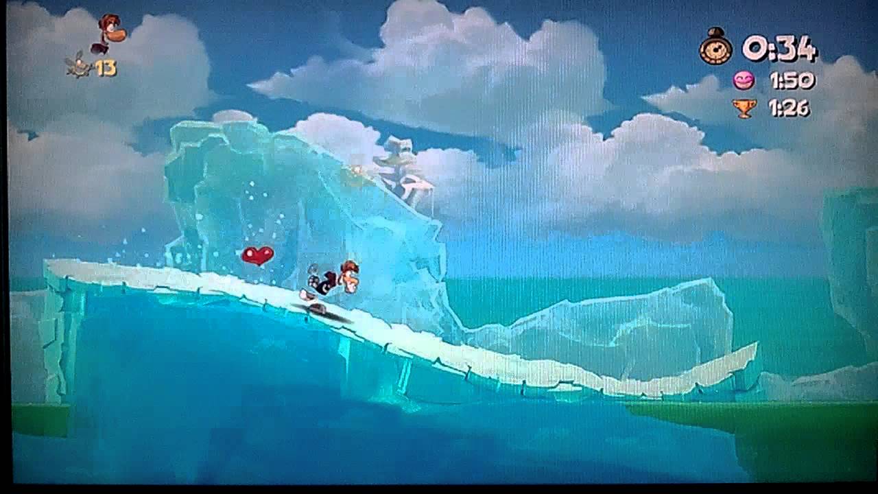 Rayman Origins "Polar Pursuit" Speed Challenge Trophy Playthrough