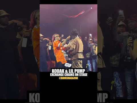 Kodak Black Lil Pump Exchange Jewelry On Stage Kodakblack Lilpump Hiphop