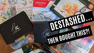 I DESTASHED... Then Bought MORE Art Supplies! | New Coloring Supplies & Books
