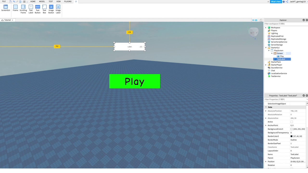 How To Make A Play Button On Roblox 2020 Youtube - roblox layoutorder