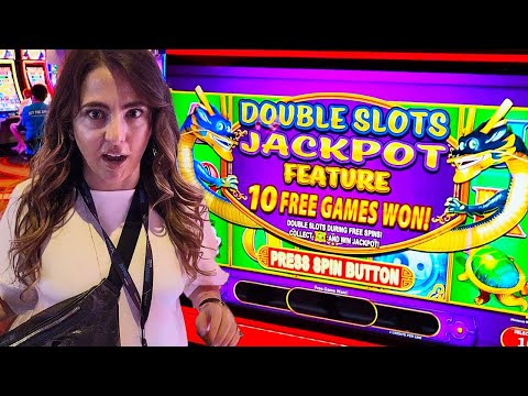 OMG!! We Got The Double Slots Jackpot on This NEW Game in Vegas!