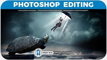 Photoshop Tutorial  |  Big turtle photoshop manipulation  |  #amazive