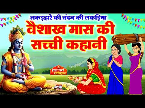 वैशाख मास की सच्ची कहानी - लकड़हारे की चन्दन की लकड़ी - Vaisakh Mahine ki katha - वैशाख मास की कहानी