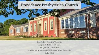 Lord's Day Evening Worship - August 9, 2026