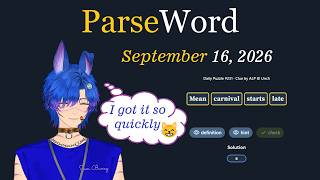 Parseword for September 16, 2026
