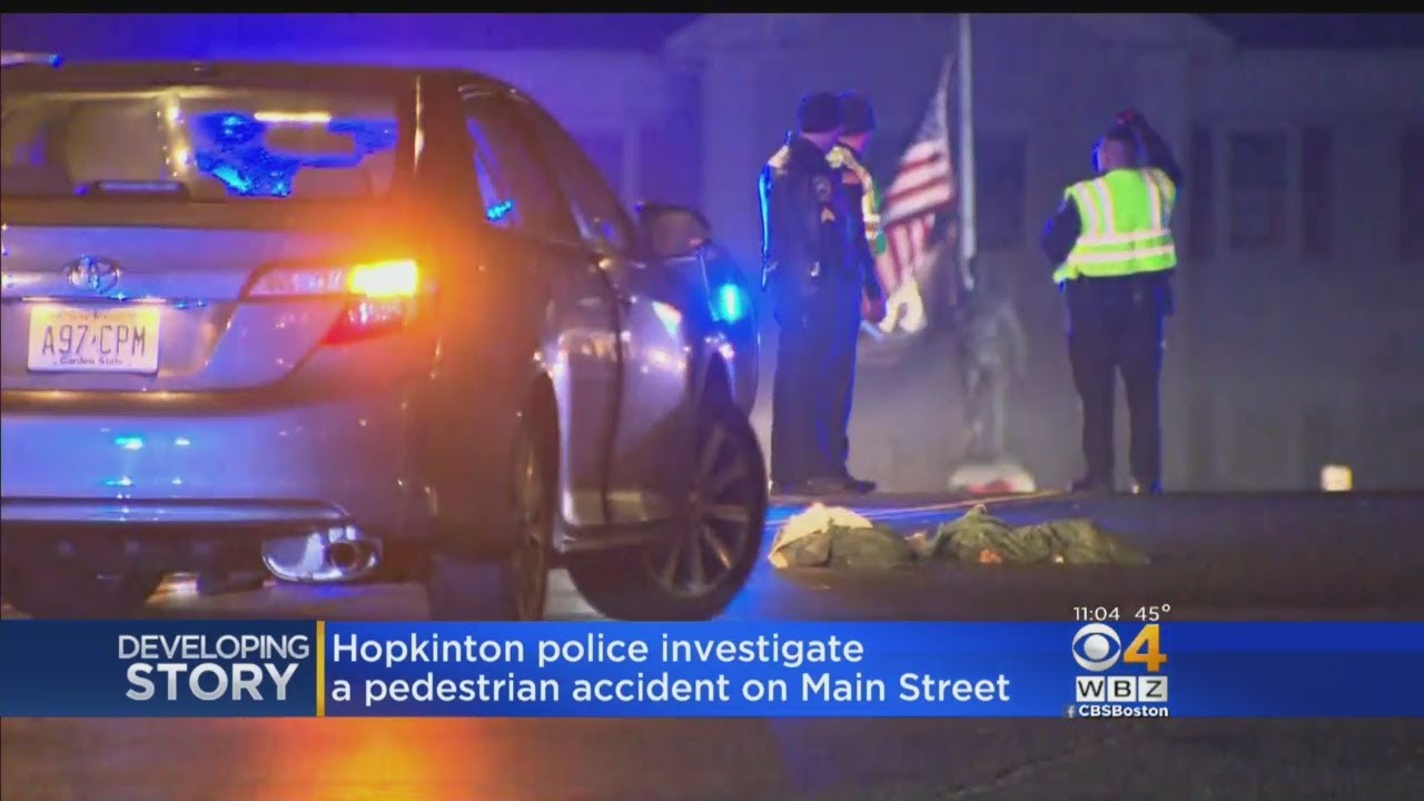 Hopkinton Police Investigate Pedestrian Accident YouTube
