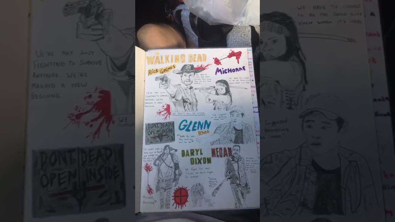 The walking dead drawing