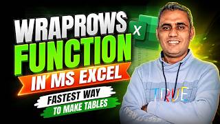 Stop Copy-Pasting! Convert Long List to Table with WRAPROWS Excel