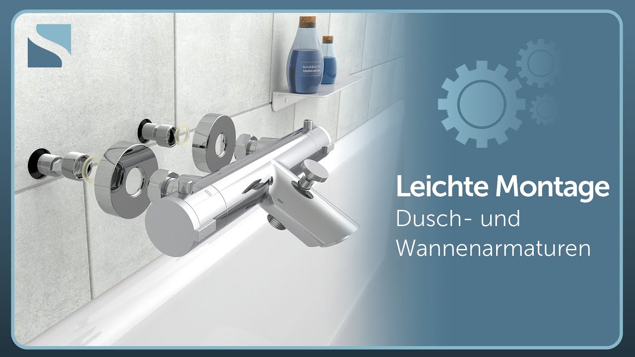 SCHÜTTE Montagevideo LONDON Thermostat Duscharmatur & Wannenfüllarmatur