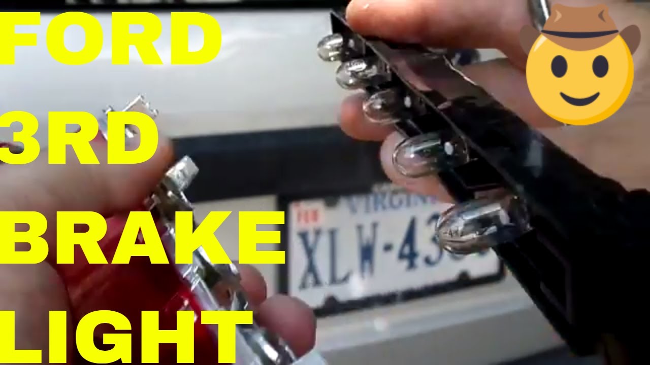 Replace Ford Escape Center Brake Light Bulbs and Lens Cover - YouTube