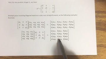 1.7 - Diagonal, Triangular, and Symmetric Matrices
