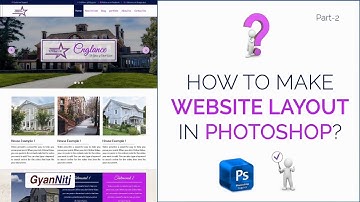 Layout of Website Design (UI Design) Tutorials Part - 2 | Make Website Layout in Photoshop
