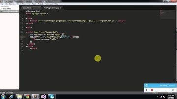 AngularJs First Program