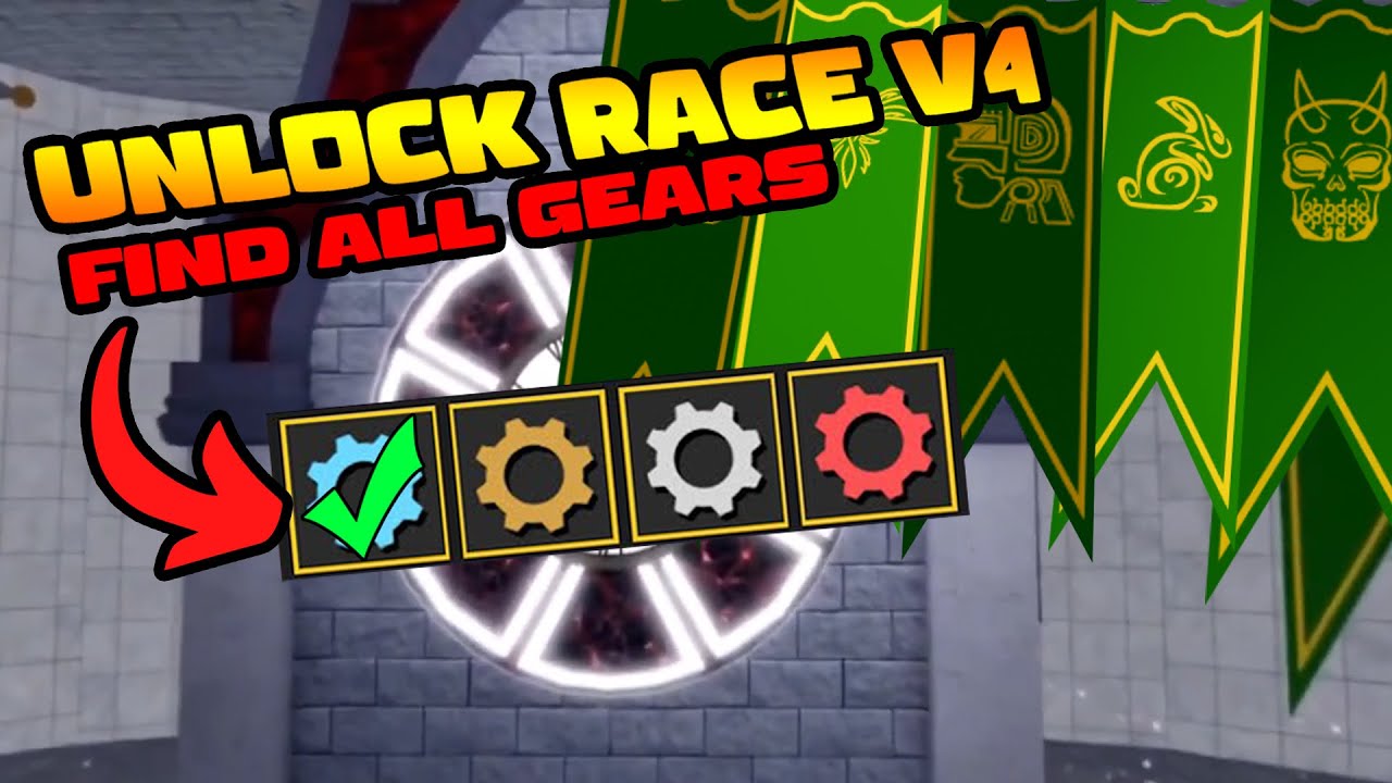 Hint to Find all Gears for race awakening in Blox fruits YouTube