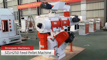 SZLH 250 Feed Pellet Machine , 1-2 TPH 22KW Feed Pellet Mill  Email: toppelletmachine@gmail.com