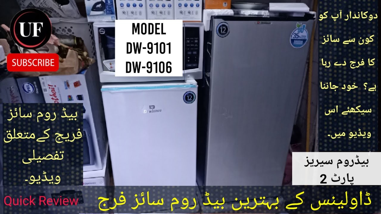 Dawlance Bedroom Size Refrigerator Model DW9101 DW9106