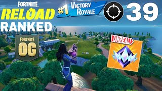 OG Fortnite Ranked Reload | 39 Kills Squad Build Wins Gameplay | PS4 Controller