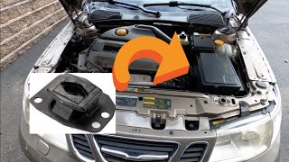 Replacing a transmission mount on my saab 9-5 IN Under 20 minutes!
