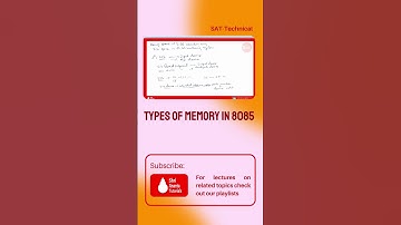 Memory Interfacing  #youtubelectures #electronicsengineering #microprocessor #microprocessor8085