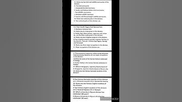 6th Standard | Our Proud State Karnataka|Social Science|MysuruDivsn Questions and Answers #Karnataka