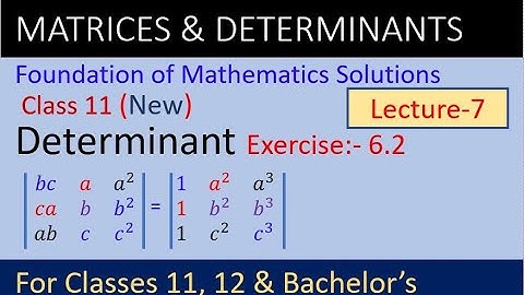 Determinants without expansion| foundations of mathematics class 11 | determinant | NEB class 11 |