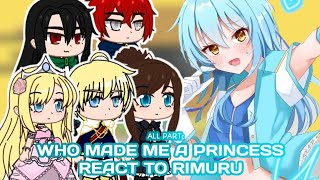 Who Made Me A Princess React to Rimuru as Athy's Alt Universe Dad | Full Part | AU | Gacha Reaction