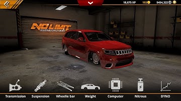 No Limit Drag Racing 2 (TRACKHAWK) 5.7  FULL TUNE also (Fuel-Timing)