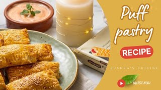 Chicken Puff Pastry Recipe | Crispy &amp; Easy Chicken Patties | Bushra’s Cuisine