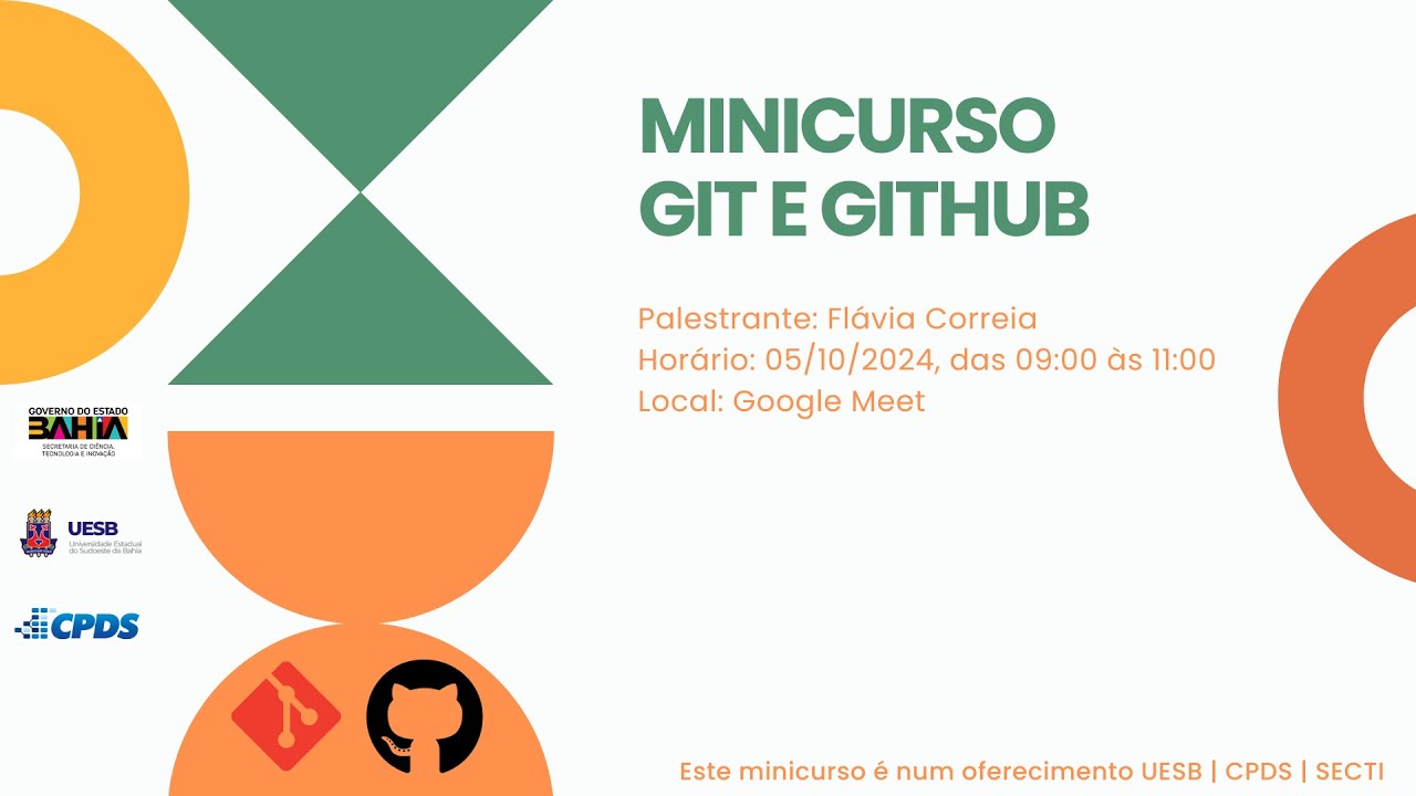 Gravação Minicurso Git e Github - 05/10/2024 - YouTube