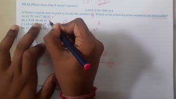 GATE CSE 1996 Q.4 || Trees ||Data Structure || GATE Insights Version: CSE