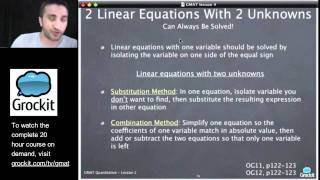 Grockit GMAT Course - Lesson 4, Part 5. Quantitative Data Sufficiency, Problem Solving