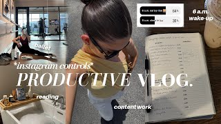 i let YOU control this productive vlog | 6 a.m. wake up, morning ballet, cooking, content work, etc!