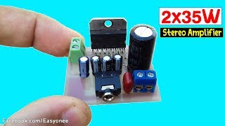 How To Make Audio Amplifier Using TDA7375  | 2 x 35W